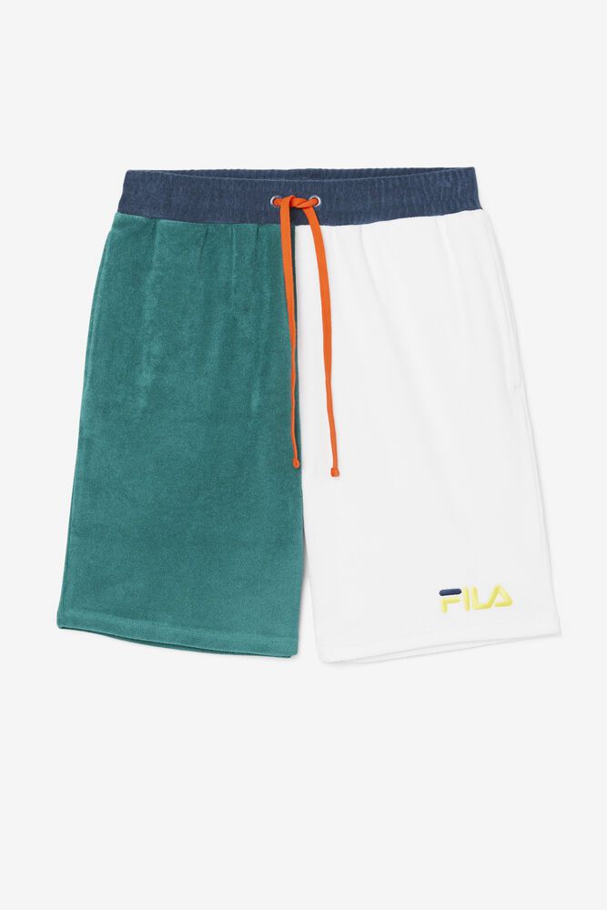 Fila Shorts Herre Turkis/Hvite Kalili 416897-LWP